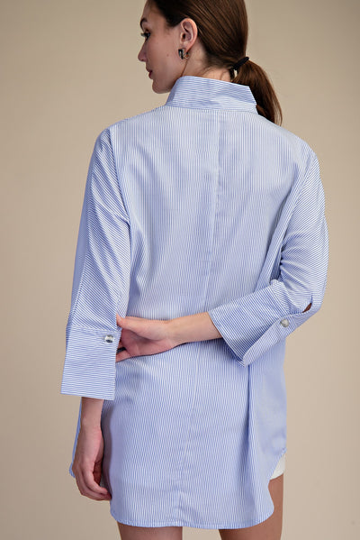 Minnie Stand Neck Dolman Sleeves Shirt