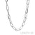 18mm Fashion Paperclip Necklace - Silver