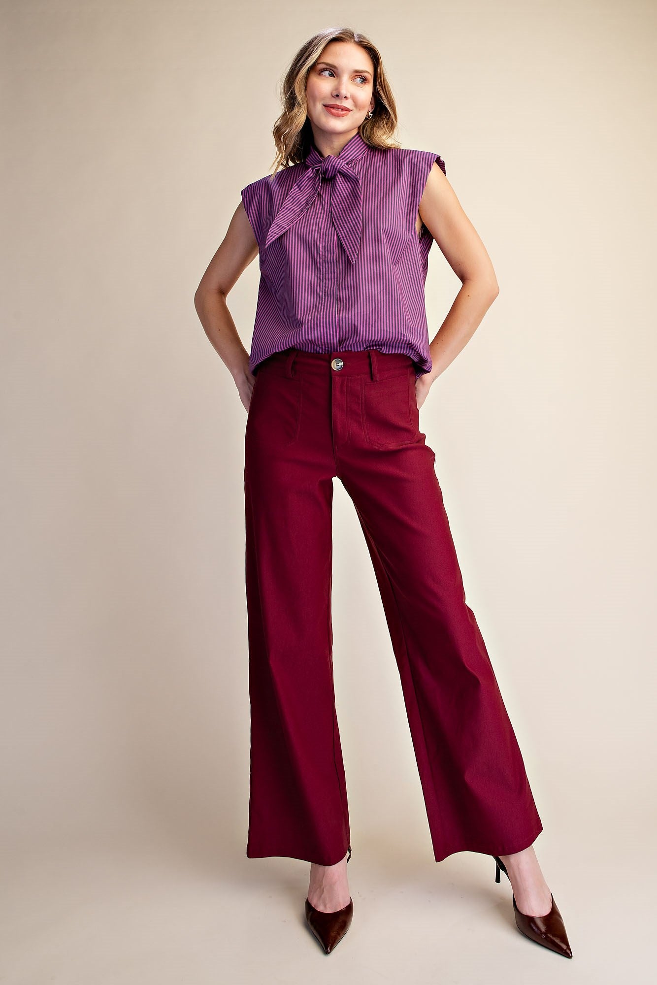 Leighty High Rise Boot Cut Pants