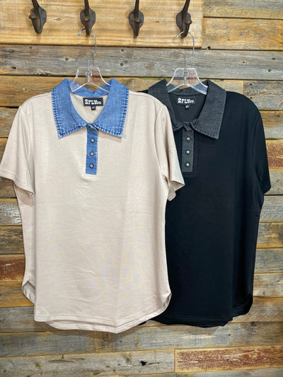 Brockton Collared Top