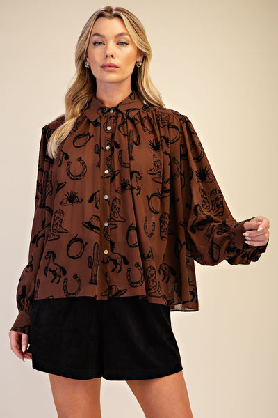 Jessa Long Sleeve Blouse