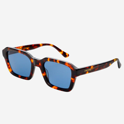 Hudson Tortoise Blue Sunglasses