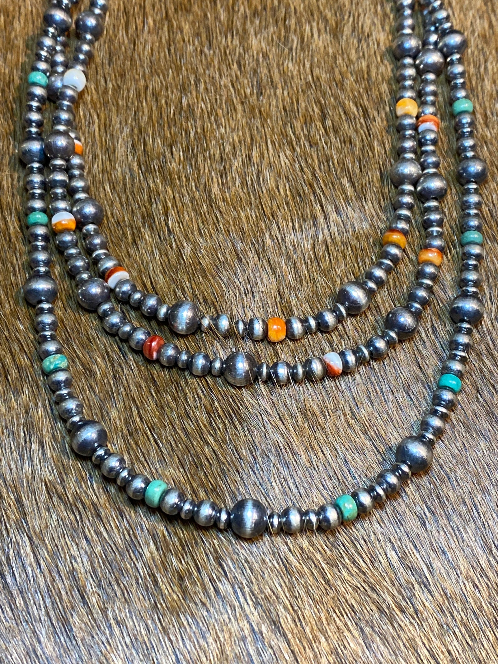 Mountain Home Varied Navajo Pearl & Bead Necklace - 16"