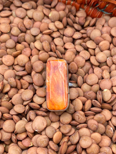 Rochester Simple Sterling Orange Spiny Ring