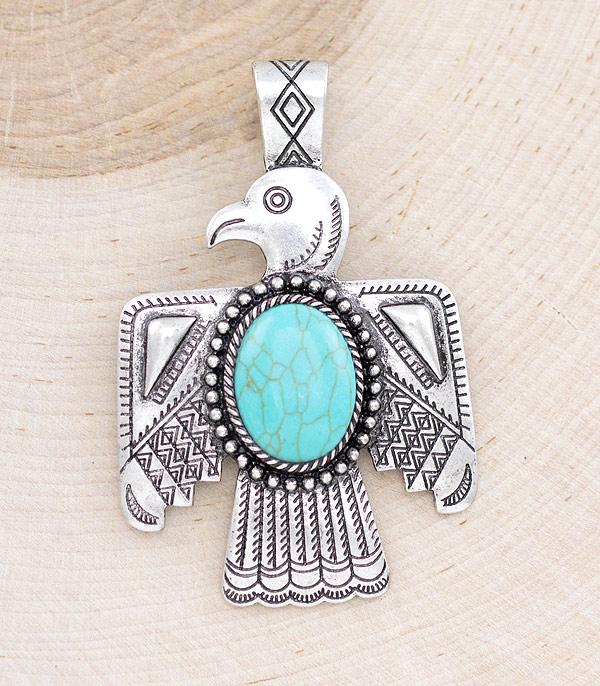 Hightower Large Thunderbird Pendant - Turquoise