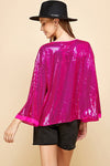 Solid Sequin Long Sleeves