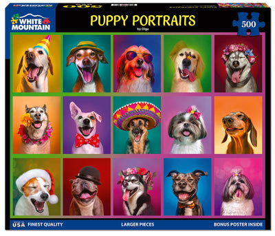 Puppy Portraits Puzzle