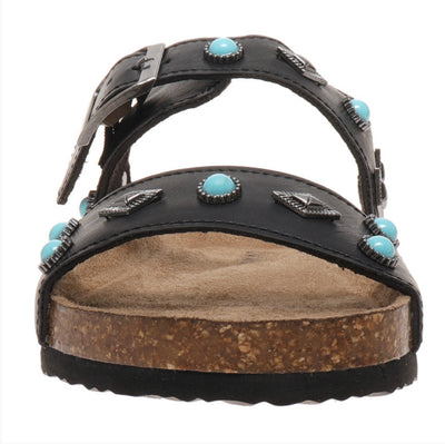 Omaha Turquoise Studded Sandal