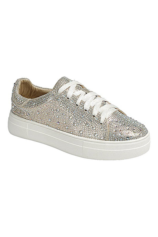 Rhinestone Sneakers - 6 Colors - Accessorize In Style