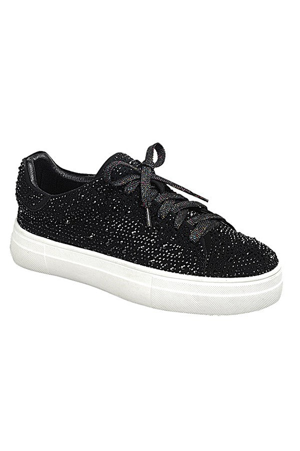 Rhinestone Sneakers - 6 Colors - Accessorize In Style