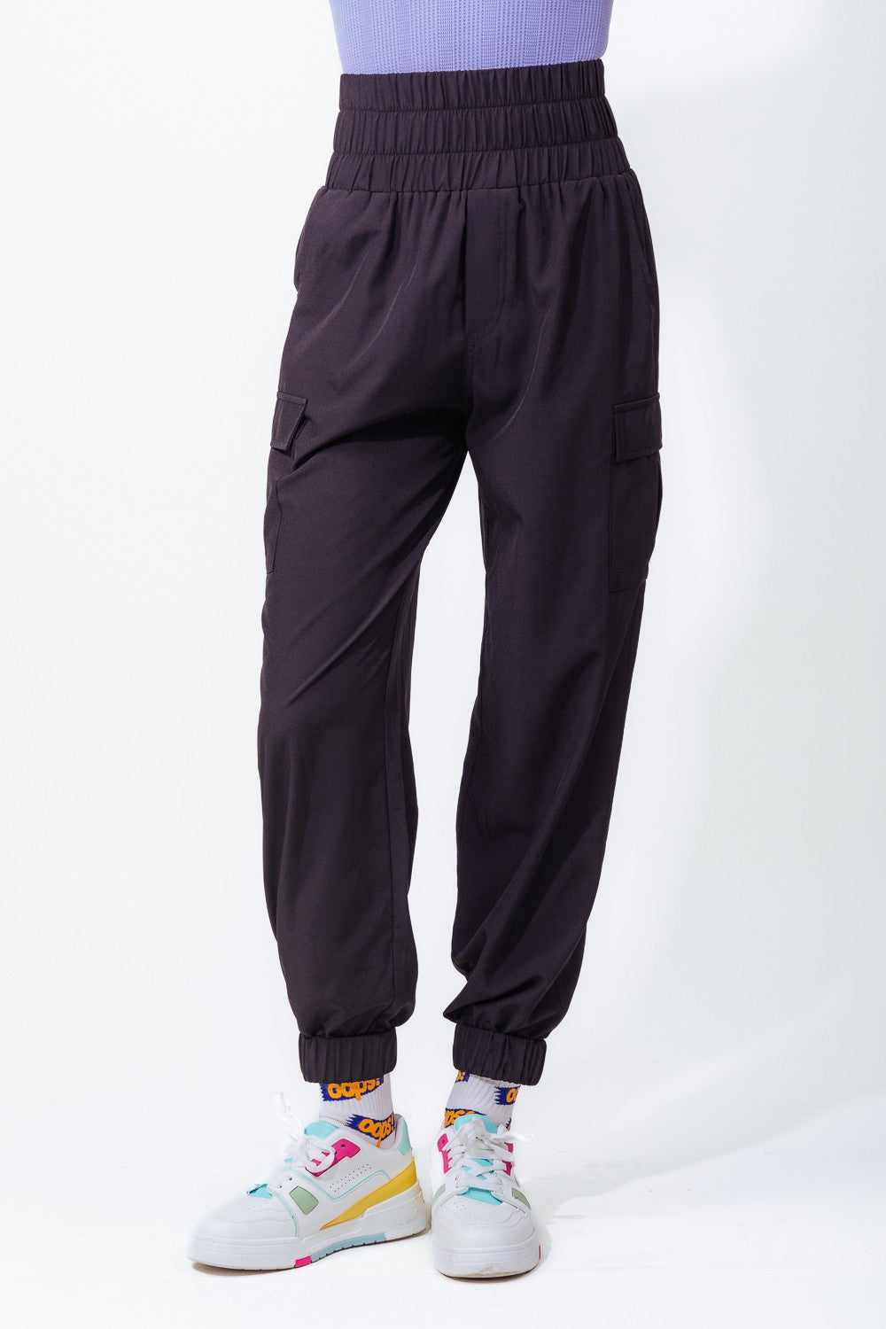 High Waisted Cargo Active Joggers w/ Pockets