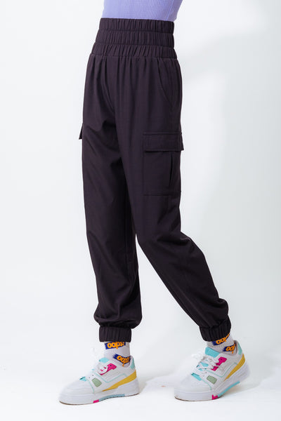 High Waisted Cargo Active Joggers w/ Pockets