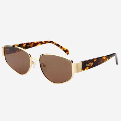 DeLilah Gold Brown Sunglasses