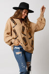 Western Sequin Boot Pullover