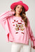 Sequin Candy Cane French Terry Sweatshirt
