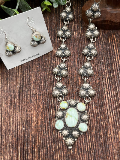 Flynn Sterling Palomino Turquoise Necklace & Earring Set