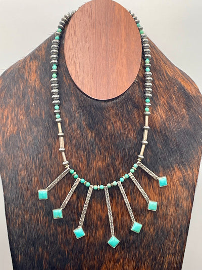 Queensland Sterling Stamped Bead Necklaces - 16"