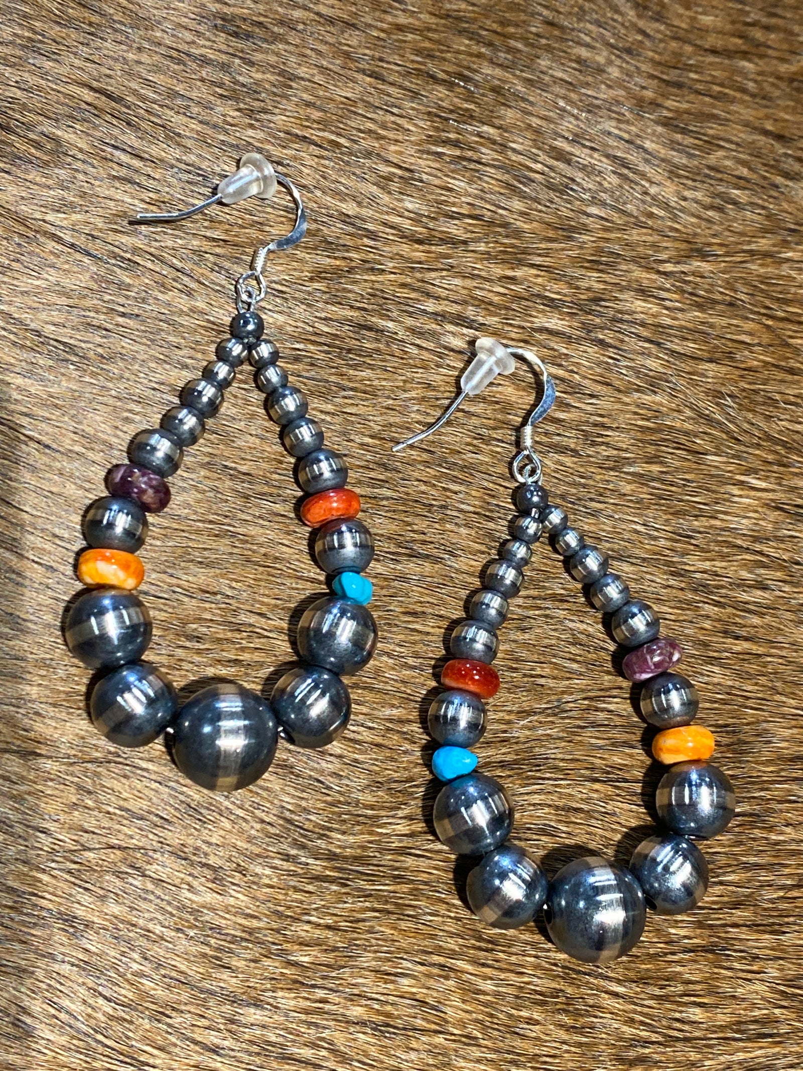 Alterra Navajo Teardrop Multi Earrings - 2.5"