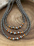 Eclipse Varied Navajo Pearl & Gemstone Necklace -Spiny Orange