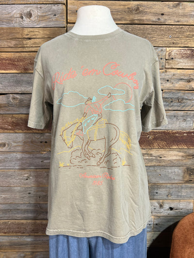Short Sleeve Puff Ride Em Cowboy