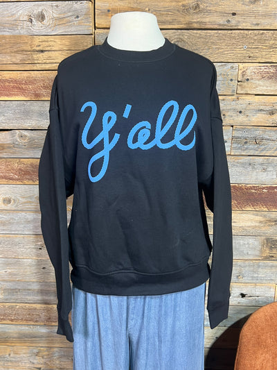 Y'all Long Sleeve Puff Sweatshirt