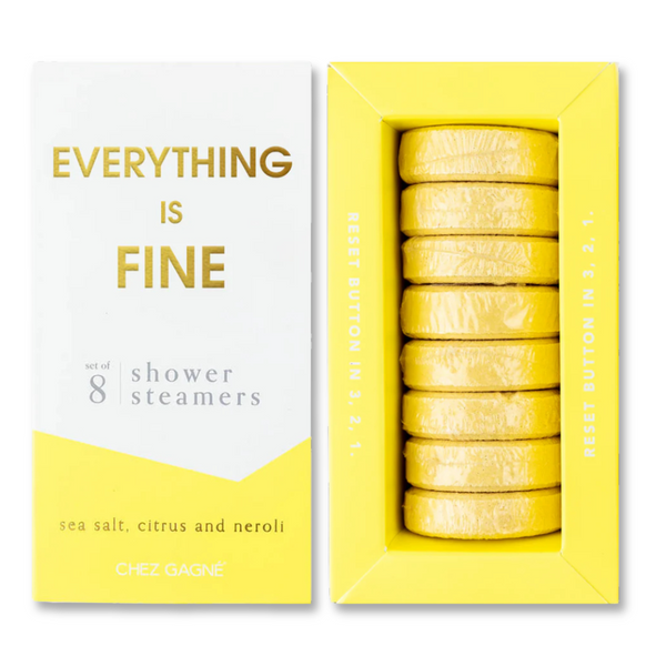 Everything is Fine - Shower Steamers - Sea Salt + Citrus + Neroli - Set of 8 Tabs