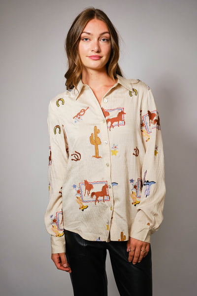 Waylon Western Embroidered Shirt