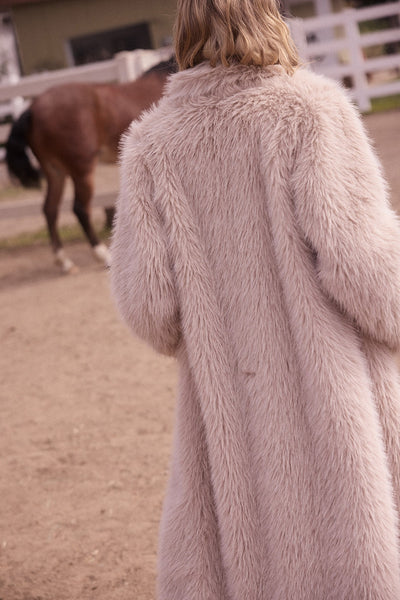 Faux Fur Long Coat