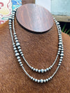 Tiffany Sterling Navajo Pearl Variated Necklace 4mm-8mm