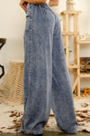 Mineral Washed Tencel Wide Leg Pants