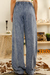 Mineral Washed Tencel Wide Leg Pants