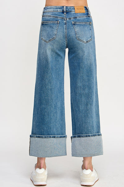 Special A Mid Rise Wide Leg Jeans