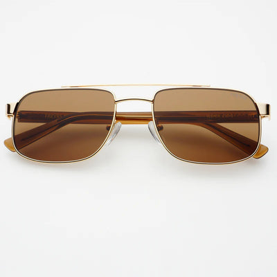 Vesper Gold Brown Sunglasses