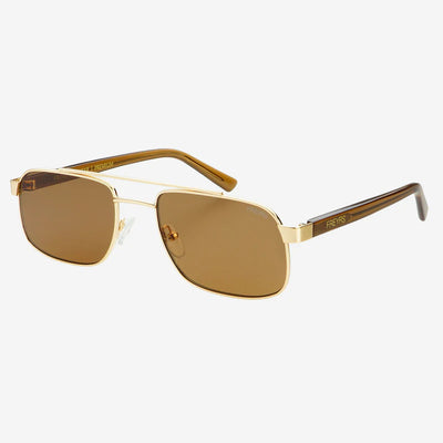 Vesper Gold Brown Sunglasses