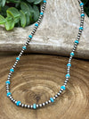 Haven 3mm Navajo Necklace With Even Turquoise Beads - 16"