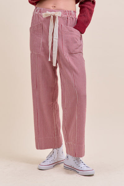 Striped Wide Leg Pants