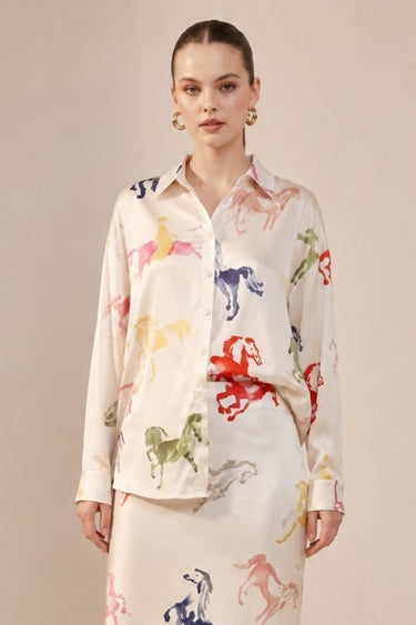 Multi Color Horse Blouse