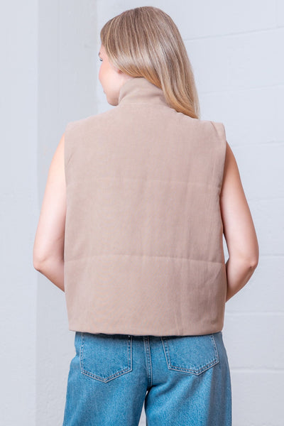 Western Embroidery Mocha Vest