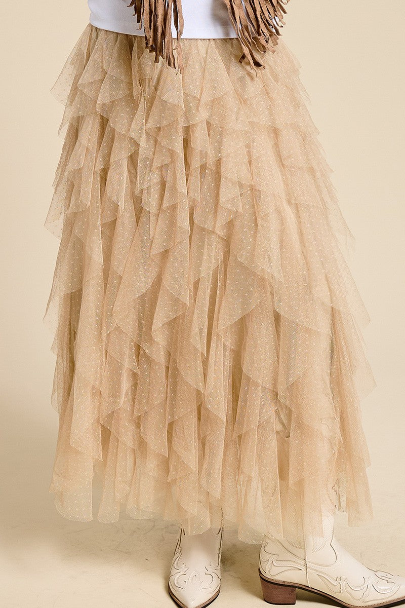 Swiss Dot Tulle Skirt - Main Image