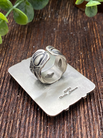 Oster Sonoran Gold Rectangle Block Cluster Ring - Adjustable