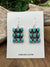 Hada Kingman Turquoise Stack Stone Earrings