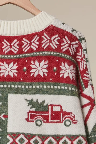Christmas Holiday Pattern Cardigan
