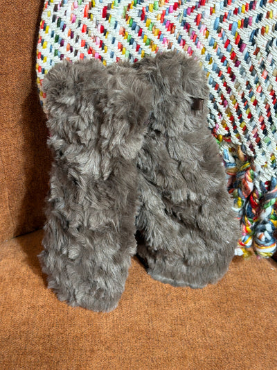 Minky Swirls Fur Mittens