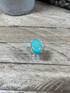Turquoise Single Stone Ring - Size 7