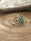 Glacier Abstract Royston Turquoise Sterling Ring - size 5.5