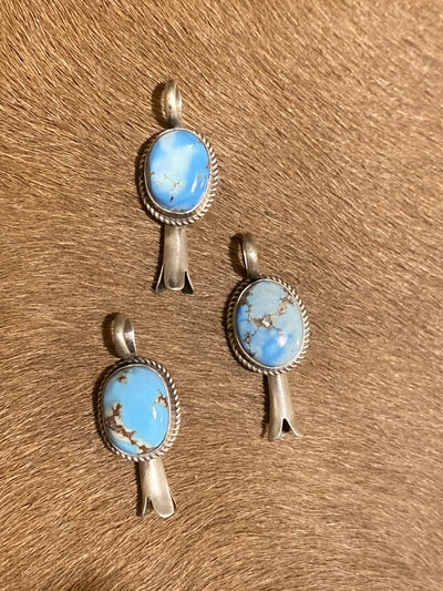 Poly Tech Flute Blossom Sterling Pendant