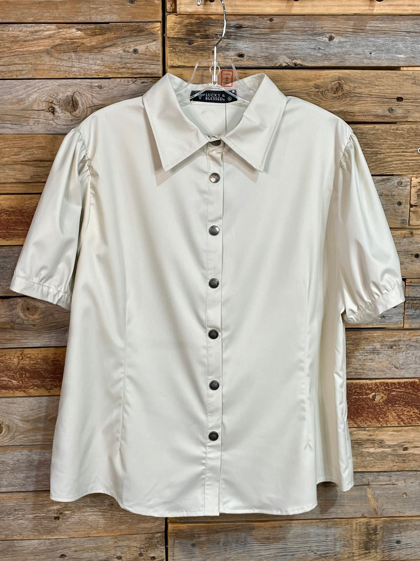 Masyn Bronc Button Cream Blouse