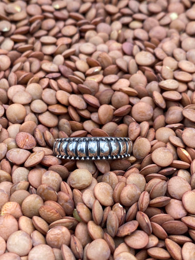 Iness Studded 6mm Sterling Ring - 9.5