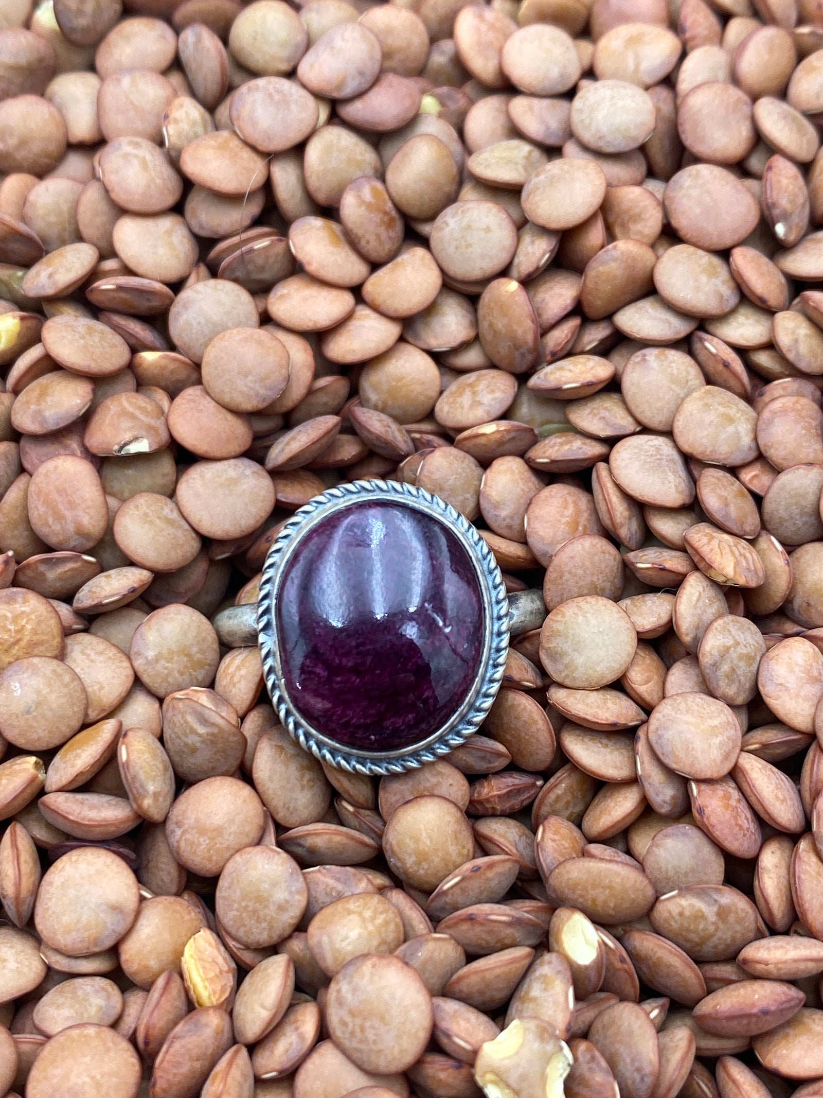 Patti Sterling Roped Purple Spiny Ring - Size 9