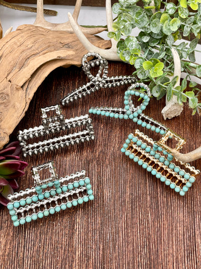 Faux Pearl Claw Clip